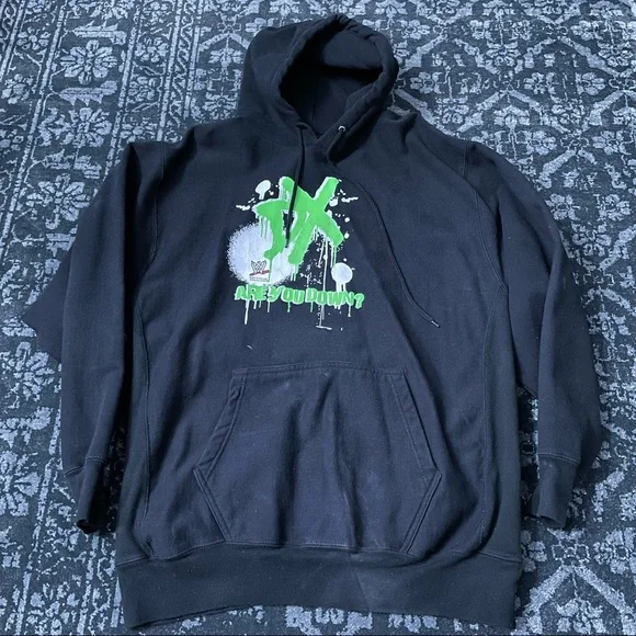 Vtg WWE Dx Triple H Degeneration X Hoodie Are You Down Rap T Sweatshirt Size XL - Picture 1 of 5